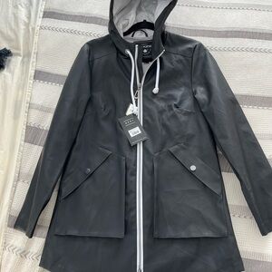 Noize Black Utility Jacket with Hood